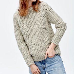 Babaa Jumper no27 in Moonlight - Light Grey Sweater